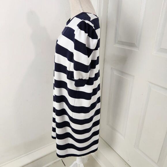 Lauren Ralph Lauren Dress Womens 1X Blue White Striped Coastal Vacation Resort - Picture 4 of 15